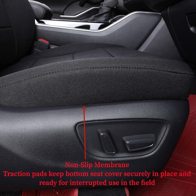 coverdream Grand Highlander Seat Covers for 2024 2025 2026 Toyota Grand Highlander SUV,2nd Row 40/60 Split,Fully Covered,UV Resistant Polyester Car Seat Protector(Full Set,Black)