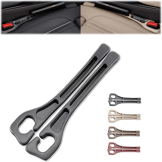 FFKQBH No Drop Seat Guard, Car Seat Gap Filler, Drop seat Gap fillers Between Seat and Console Stop Things from Dropping (Black)