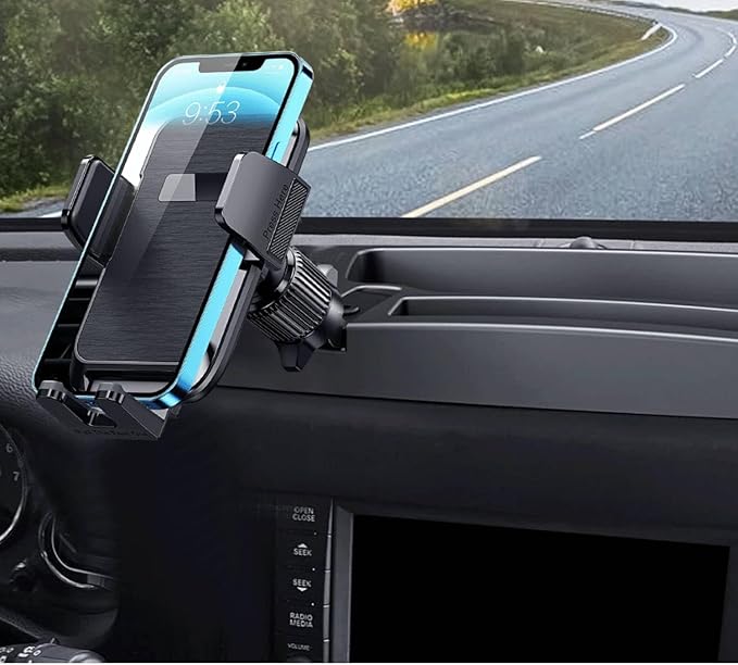 Qifutan Phone Mount for Car Vent [Upgraded Metal Clip] Cell Phone Holder Car Hands Free Cradle in Vehicle Car Phone Holder Mount for Smartphone, iPhone, Cell Phone Automobile Cradles Universal