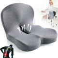 Back and Seat Cushion,Truck Seat Cushion for Long Driving,Ergonomic Non Slip Memory Foam Seat Skin with Back Support,L-Shaped Lumbar Support,Breathable & Machine-Washable,for Car,Office,Home