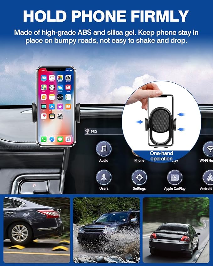 Autorder Car Phone Holder for 2021-2024 Chevrolet Chevy Suburban Tahoe/GMC Yukon Accessories Phone Mount 10.2-Inch Screen Cell Phone Automobile Cradles Hands-Free 360 Degree Rotation