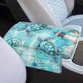 Dreaweet Vintage Sea Turtle Arm Rest Cover for Car Thick Center Console Cover Pad with Pockets Anti-Scratch Car Armrest Cover Cushion Center Console Armrest Replacement