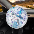 Blue Turtle Reflective Steering Wheel Shield Fashion Car Rudder Shade Cover for SUV Vehicle Sedan Truck Car Accessories Gift for Friends