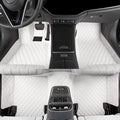 Luxury car Floor mats are for 99% of Vehicle Models,All Weather car Floor mats Provide Comprehensive Protection for Vehicles,Floor mats for car Personalized Customization! (White)