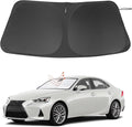 Windshield Sun Shade Custom Fit for 2014-2020 Le xus is Sedan (NOT for Le xus RX, ES) Accessories Foldable Sunshade Sun Blocker Protect Car from Sun Rays & Heat Damage Keep Car Cooler