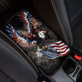 American Flag Center Console Cover American Eagle Armrest Cover Cushion Soft Waterproof Armrest Seat Box Cover Protector for Most Vehicle SUV Truck Car