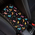 Mintutlipy Cute Dinosaur Print Car Center Console Cover Universal Fit Wear Proof Automotive Armrest Protector Easy to Install Smooth Fabric