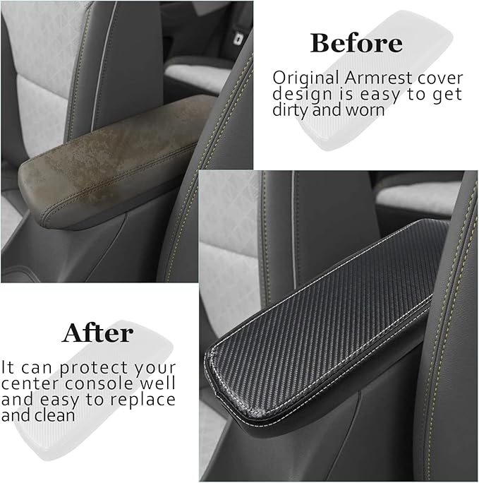 SKTU for 2022 2023 Chevrolet Bolt EUV Center Console Cover 2023 Bolt EUV Armrest Cover 2022 2023 Bolt EUV LT/Premier Console Cover Center Console Soft Cushion for Bolt EUV LT/Premier (White Line)