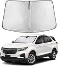 EcoNour Windshield Sun Shade for Chevrolet Equinox 2018-2024 Accessories Custom Fit Window Shade Sun Visor Protector Foldable Blocks UV Rays Keep Your Car Cooler