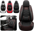 Car Seat Covers Fit for Chevy Trax 2015-2025, Side Airbag Compatibility, 3D Lumbar Support and Seamless Fit, Easy to Clean Sports Seat Cover2 Pcs Front, Black Brown