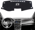 KEYOOG Dashboard Cover Dash Mat Fit for to-yota Camry 2017-2012 (for Left Hand Drive),Car Dash Board Mat Anti-Glare Carpet,Non-Slip Pad Sunshield Protector (Black)