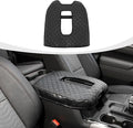 Armrest Pad Cover, Center Console Cover Leather Cushion Pad Compatible with 2019-2023 Chevy Silverado & GMC Sierra, Black