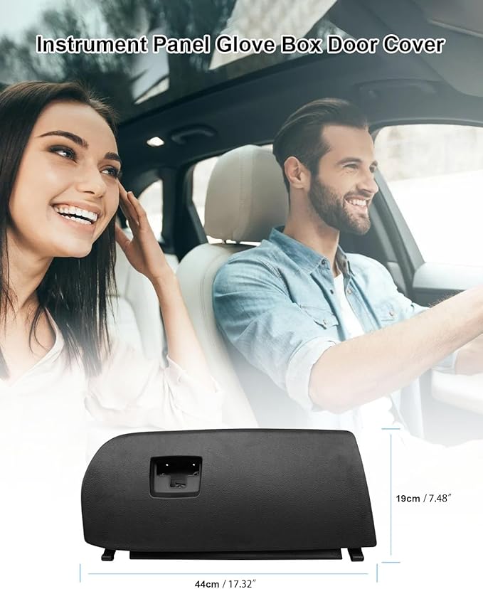 51166839000 Dash Glove Box Door Lid Cover Compatible With BMW X3 F25 2011-2017 X4 F26 2015-2018 Replace 51-16-6-839-000 51169242086, Glove Compartment Lid,Black