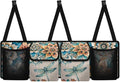 Dreaweet Boho Dragonfly Trunk Organizer for Car Women Collapsible Car Organizer and Back Seat Storage Hanging Portable Trunk Organizer SUV Storage Car Accessories for Trucks Minivan