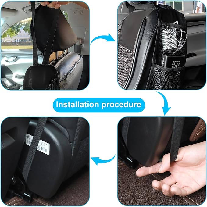 2PCs 1.0 Car Seat Storage Hanging Bag