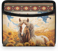 Aztec Horse Car Side Pocket Organizer, Seat Side Storage Bag, Universal Pouch for Auto Door Window Console Seat Backrest, Purse Card Phone Sunglasses Holder, Car Accessories