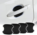 4PCS Car Door Handle Protectors, Anti-Scratch TPU Carbon Fiber Protective Film, 3D Door Cup Sticker, Universal Fit for Most Cars SUVs Trucks, Car Exterior Accessories