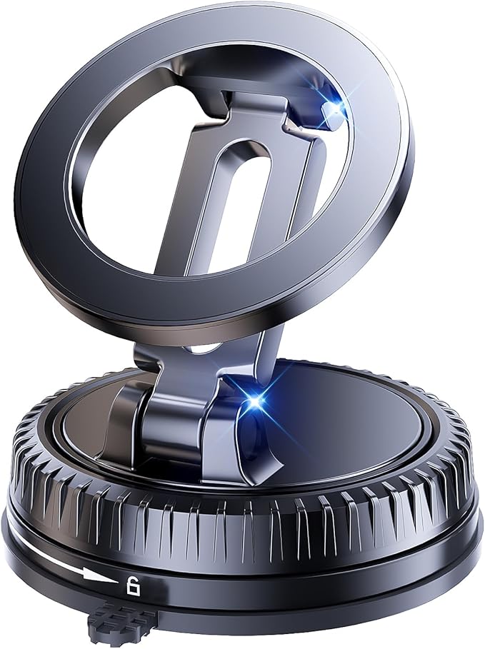 Gotubiim Vacuum Magnetic Car Phone Holder for MagSafe,360°Adjustable Car Phone Mount,Phone Holders for Your Car/Gym/Mirror,for iPhone 17 16 15 14 13 12 Series