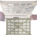 Overhead Car Organizer, Compatible with Chevrolet Silverado Pickup Truck 2019-2025 Car Roof Storage Net Universal Car Ceiling Storage for Camping Storage Bag,Beige-Small