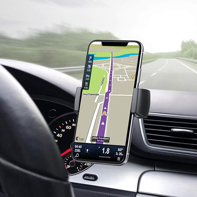 JIMISHA Car Phone Holder - Sticky Adhesive Mount for 4 to 6.5 inch Smartphones