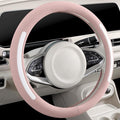 Steering Wheel Cover, Universal 15 inch, Faux Leather Steering Wheel Protector, Anti-Slip, Breathable & Heating-Compatible for Cars Trucks SUVs Vans