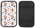 PPIKTC Car Center Console Armrest Cover Cute Fox Fall Mushrooms, Handrail Box Cushion Protector, Suitable for Most Vehicles