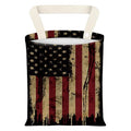 ADQWIOVL Car Garbage Can, Seat Back Hanging Cute Car Trash Can Bag, Car Organizer and Storage Bag for Travelling, Outdoor Vintage American Flag