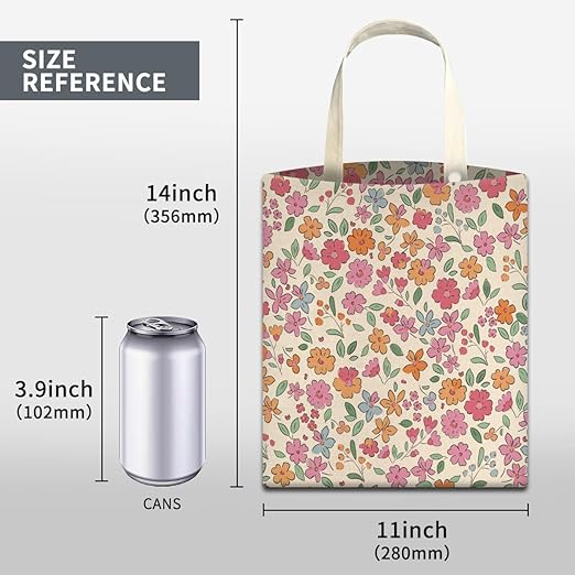 ABUIFDK Car Trash Can, Cute Car Trash Bag, Hanging Car Organizer and Storage Bag, Trash Bin for Car Accessories, Vehicle, Travelling, Camping Cute Colorful Floral