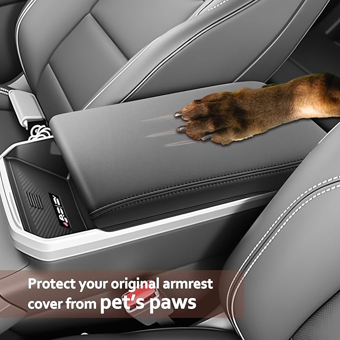 SKTU for 2025 2026 GMC Terrain Center Console Cover for 2025 2026 GMC Terrain (Elevation/AT4/Denali) Armrest Cover GMC Terrain 2025 2026 Accessories 2025 2026 Terrain Soft Console Cushion-Durable