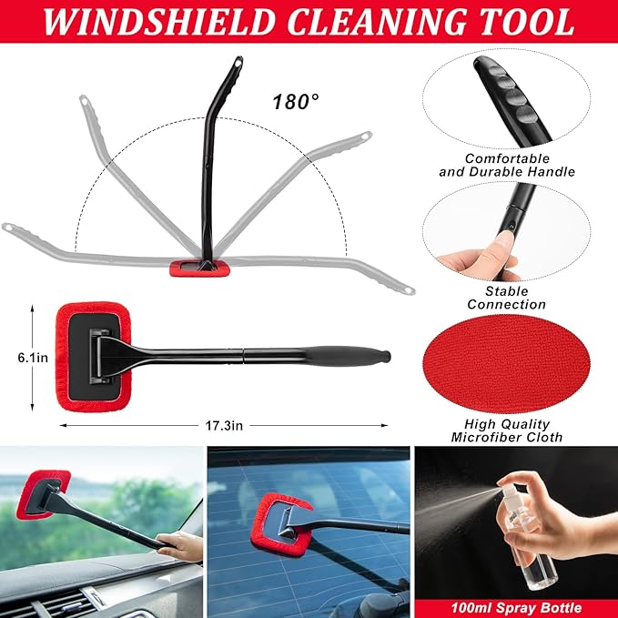39Pcs Car Wash Cleaning Kit with Foam Gun Sprayer Detailing Brushes Collapsible Bucket Windshield Cleaning Tool Tire Brush Towels Complete Interior Exterior Detailing Set for Car