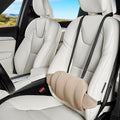 Veitail Lumbar Support Pillow for Car,Back Support for Car Seat Cushion,Adjustable Straps Securely Fixed Car Lumbar Support Pillow for Office Chair (Beige)