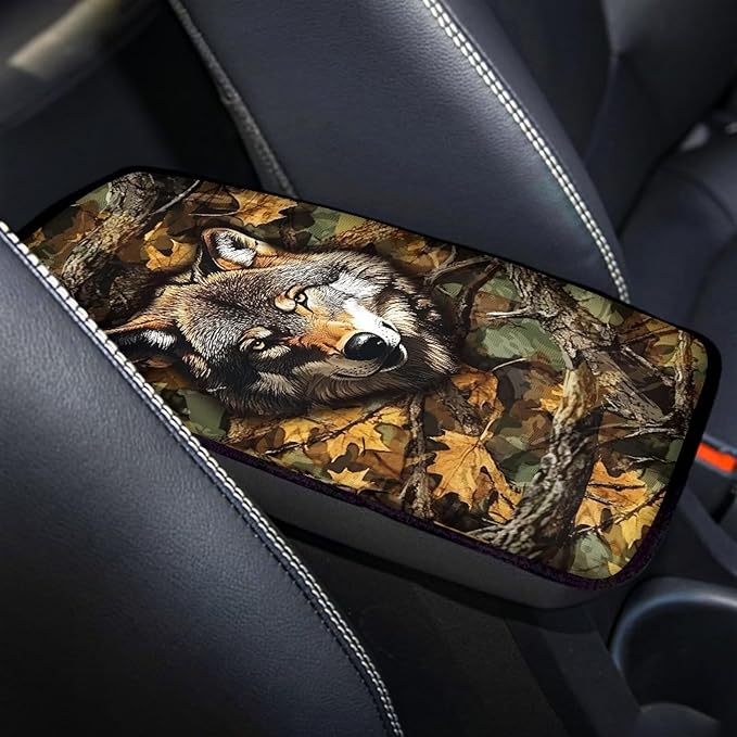 Biyejit Car Center Console Armrest Cushion Cover Pad Car Interior Decor Accessories Universal Fit for Sedan, Truck, SUV