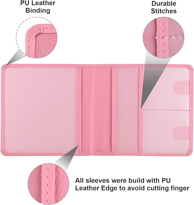 Cacturism Car Registration and Insurance Holder, Vehicle Glove Box Car Organizer，Women Interior Car Accessories Case for Cards, Essential Document, Driver License, Pink | for Cards, Essential Document, Driver License