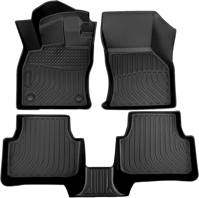 Cartist Floor Mats Custom Fit for VW Jetta 2019-2025 2026 Accessories All Weather Floor Liners Front & 2nd Row TPE Waterproof