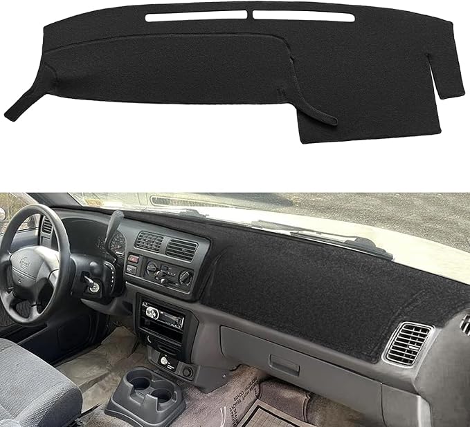 Yiz Dash Cover Mat Custom Fit for Nissan Frontier Xterra Dashboard Cover Pad Carpet Protector J273 (Black)