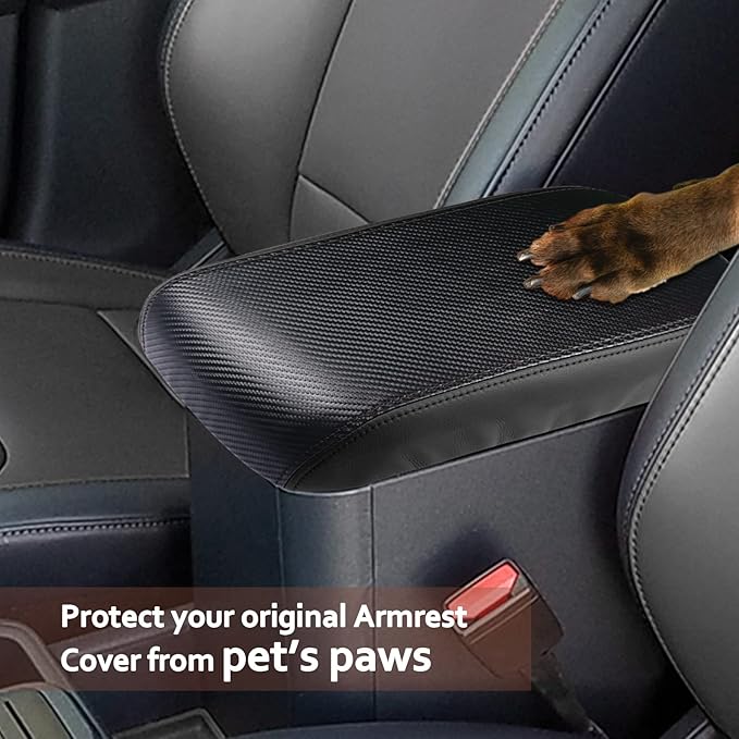SKTU for 2022 2023 2024 2025 2026 Ford Maverick Center Console Cover 2024 2025 2026 Maverick Armrest Cover Seat Box Cover Maverick 2023 2024 2025 2026 Accessories Console Cover (Black)