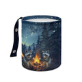 Brosoneto Camping Raccoon Galaxy Hanging Portable Car Printed Car Accessories Interior Universal Collapsible Back Seat, Front Console, Floor, or Hanging Headrest Waste Basket