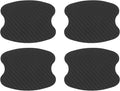 Motoforti Car Door Handle Cup Protector Door Handle Scratches Protective Films 2.67"x3.34" Anti-Scratches PVC Carbon Fiber Black 4 Pcs