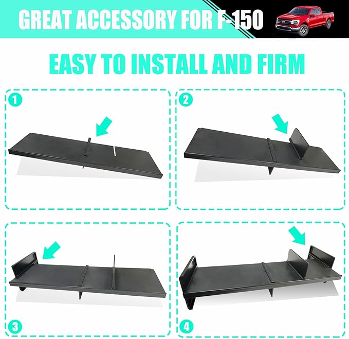 Compatible with Glove Box Organizer 2021 2022 2023 2024 Ford F150 Accessories - Center Console Organizer Internal Storage Divider Partition Insert Box ABS Secondary Storage for F150(Up)