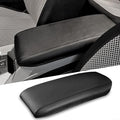 Center Console Cover for Chevy Equinox/GMC Terrain 2010-2017, Premium Armrest Lid Cover for Chevy Equinox GMC Terrain Interior Accessories (Black with Black Stitches)