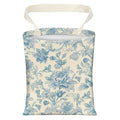 AXZOPDE Cute Car Trash Can, Hanging Canvas Car Back Seat Organizer and Storage Bag, Funny Car Trash Bag For Travelling, Outdoor Watercolor Blue Flower
