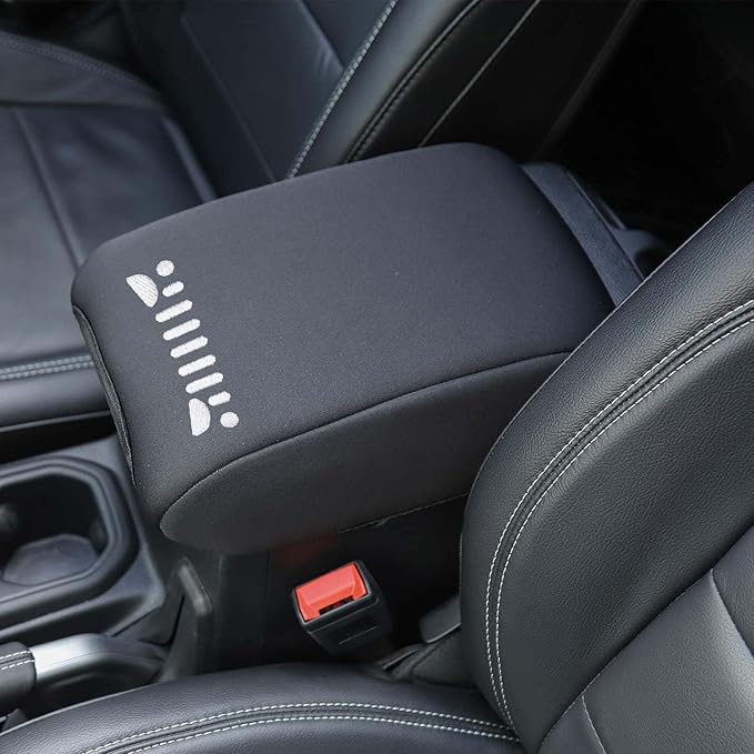 for Jeep Wrangler JK 2006-2017 Neoprene Style Center Console Armrest Pad Cover Protector Cushion (Jeep JK fxsd)
