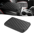 GIANT PANDA Custom Fit Truck Center Console Cover for Ford F150 2009 2010 2011 2012 2013 2014,Leather Console Cover Armrest Cover Protector, Full Protection - Black