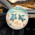Starfish Steering Wheel Sun Shade Cover Turtle Universal Steering Wheel Cover Sunblock Cover Keep Your Car for Birthday