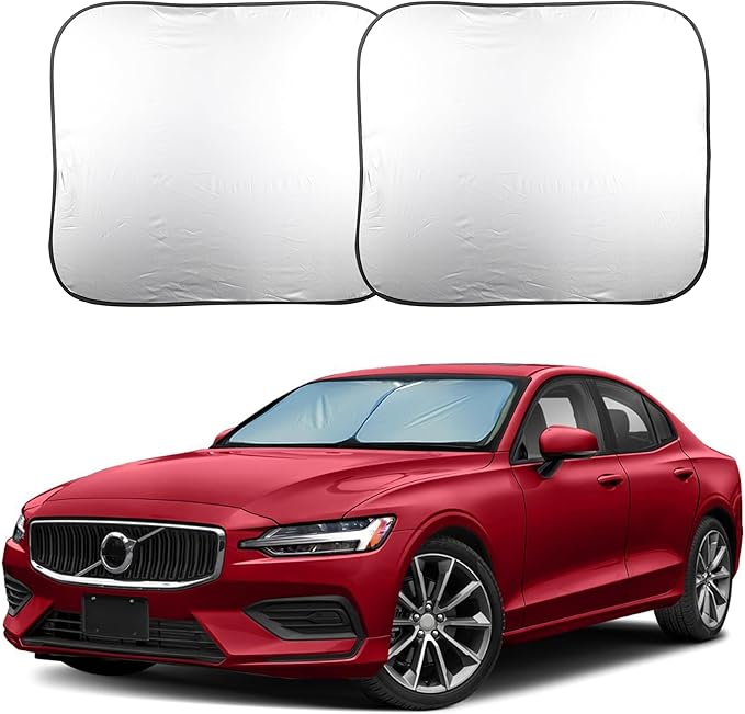 EcoNour Car Windshield Sun Shade Foldable | Front Windshield Shade for Sun, Heat and UV Rays | Sunshade for Car Front Window and Interior Sun Protection | M-(31 * 28 inches)
