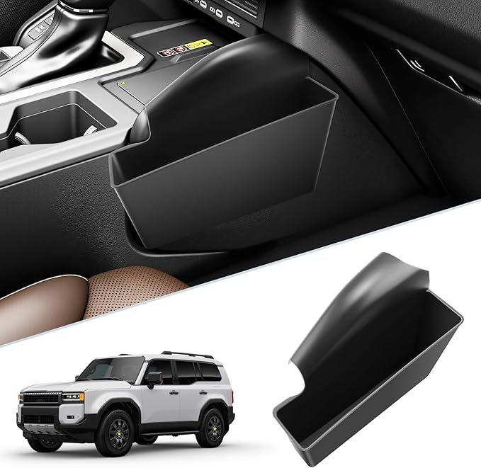 SKTU for 2024 2025 2026 Toyota Land Cruiser Center Console Organizer for 2024 2025 2026 Toyota Land Cruiser Passenger Side Storage Box 2024 2025 2026 Land Cruiser Accessories Side Storage Box