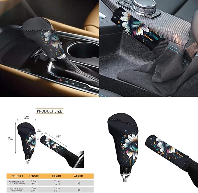 6pcs Big Eye Women Men Steering Wheel Cover Funny Cry&Tears Car Armrest Cover Handbrake Cover Cup Coaster Car Interior Decor Fit Auto,Suvs,Truck