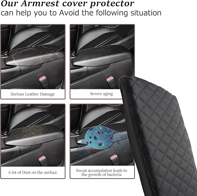 SKTU for 2020 2021 2022 2023 Hyundai Sonata Center Console Cover 2022 2023 Sonata Armrest Pad 2022 2023 Hyundai Sonata Automotive Center Console Soft Cushion