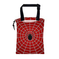 KXWQTRDD Car Garbage Bag Spider on Spider Web Drawstring Car Trash Bag Hanging for Back Seat with Adjustable Buckle Canvas Vehicle Trash Can Easy-to-Install