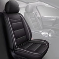 YORKNEIC Leather Car Seat Covers Fit for Hyundai Elantra 2017-2025: 5 Seats Full Set Seat Covers - Waterproof Auto Seat Protector Compatible Airbag (Black)
